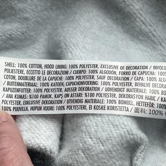 Disney Parks Halloween 2022 Mickey Ghost Full Zip Hoodie SZ Medium Spooky Witchy - Picture 11 of 12